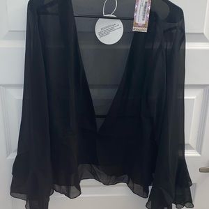 Plus size sheet peplum top